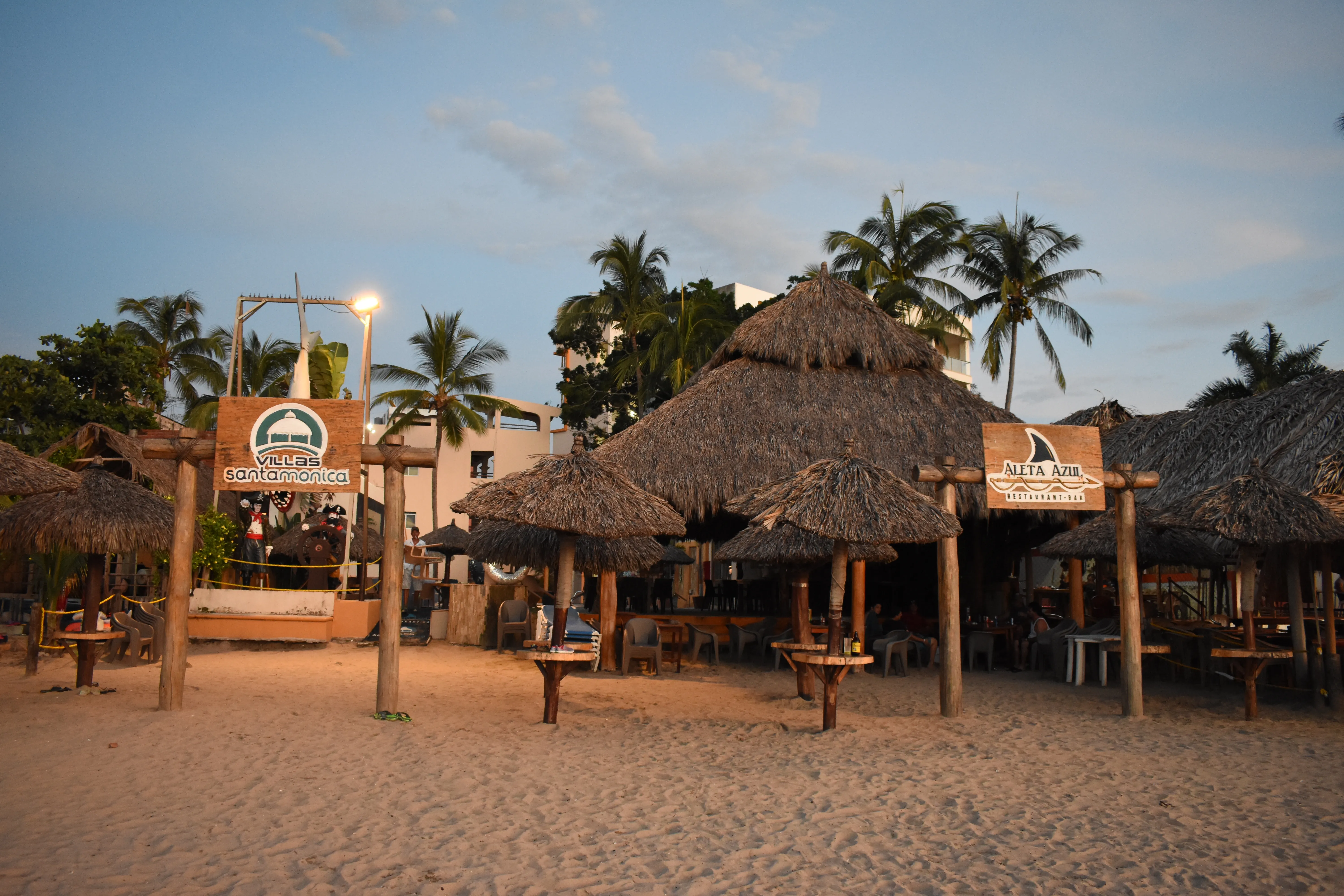 Palapa del hotel